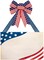 1 Roll Patriotic Ribbon Red White and Blue Ribbon American Flag Ribbon 2.5 Inch 4th of July Ribbon Wired for Independence Day Craft Sewing Gift Wrapping